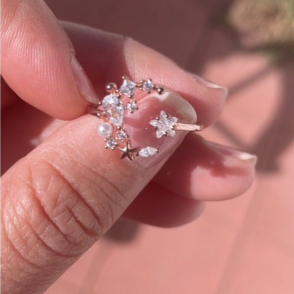 Girls Crew Moonlight ring - Rose Gold Size 8 - Picture 1 of 6